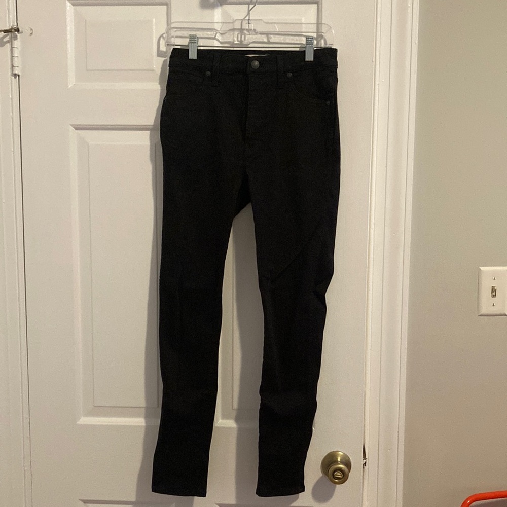 10 inch high rise madewell black jeans. Size 27
